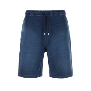 LOEWE Men's Denim Cotton Blend Drawstring Shorts Men BLUE Pants